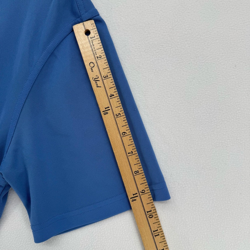 Ariat Golf Shirt Mens Large Blue AriatTek Heat Series Performance Short Sleeve - Picture 10 of 10